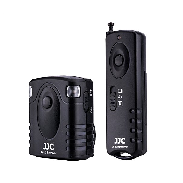 JJC JM-C(II) Wireless Remote Control for Canon EOS Rebel T6, T5, T3, T3i, T4i, T5i, T6i, T6s, T7i, SL1, SL2, XS, EOS 70D, 77D, 80D, EOS M6 and Other Cameras with Sub Mini Connection