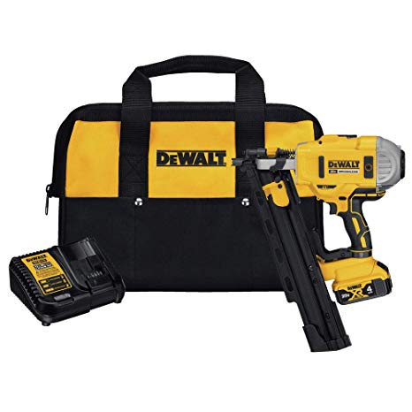 DEWALT DCN21PLM1 20V MAX 21° Plastic Collated Cordless Framing Nailer Kit