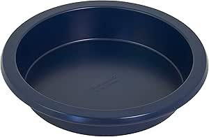 KitchenAid 9in Nonstick Aluminized Steel Round Cake Pan, Ink Blue