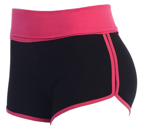 Women and Juniors Athletic Curves Trimming Hot Yoga Running Track Jogging Shorts