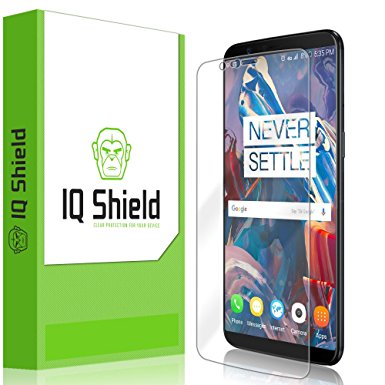 OnePlus 5T Screen Protector, IQ Shield LiQuidSkin Full Coverage Screen Protector for OnePlus 5T HD Clear Anti-Bubble Film