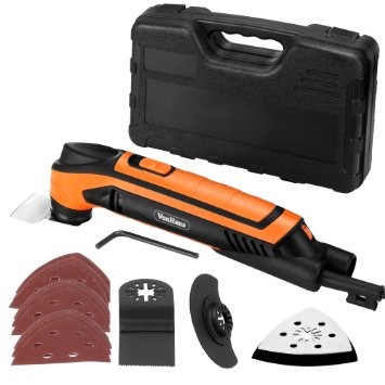 VonHaus Multi Purpose Oscillating Tool with 15 Accessories & Carry/Storage Case