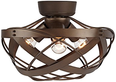 Orbital Weave Oil-Rubbed Bronze Fan Light Kit