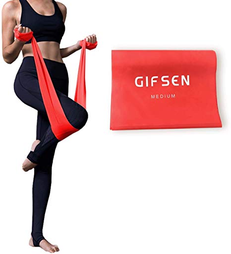Gifsen Resistance Bands, for Upper & Lower Body & Core Exercise, Physical Therapy, Yoga, Lower Pilates, at-Home Workouts, and Rehab