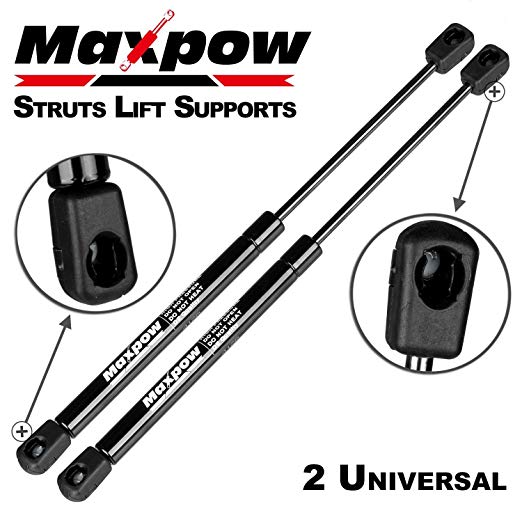 Maxpow Compatible With 4128 Universal Lift Supports Struts 13.00" Extended Length Force 84 Lbs Props Rods, Pack of 2