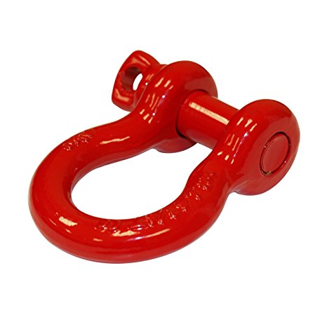 Smittybilt (13047R) Gloss Red 3/4" D-Ring Shackle