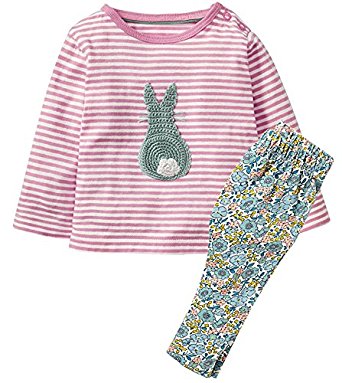 Fiream Girls Autumn Cute Print Long Sleeve Clothing Set