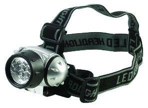 12 Ultra Bright LED Headlight Head Lamp water resistant hands free adjustable head strap