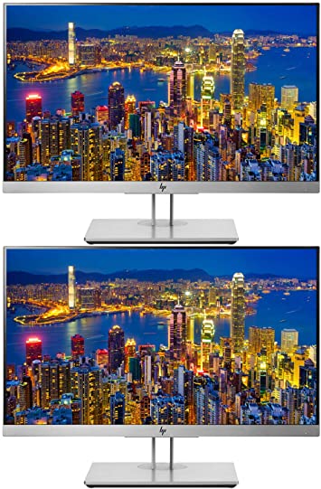 HP EliteDisplay E233 23 Inch IPS LED Backlit Monitor 2-Pack, FHD 1920 x 1080 (1FH46A8#ABA)