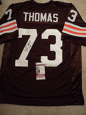 Joe Thomas signed Browns jersey, JSA, #73