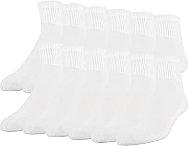 Gildan mens Stretch Cotton Ankle Socks, 12-pack