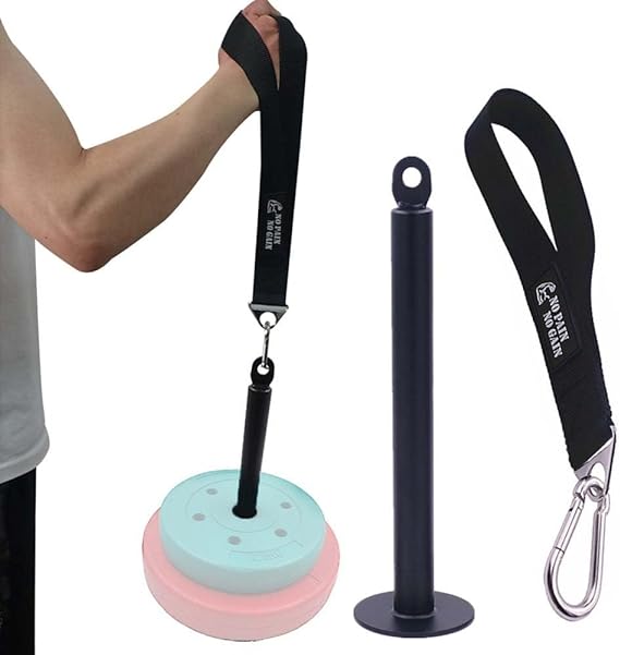 Arm Wrestling Training Strap Belt Hand Grip Arm Finger Forearm Exerciser Strengthener for Cable Machine and Free Weight