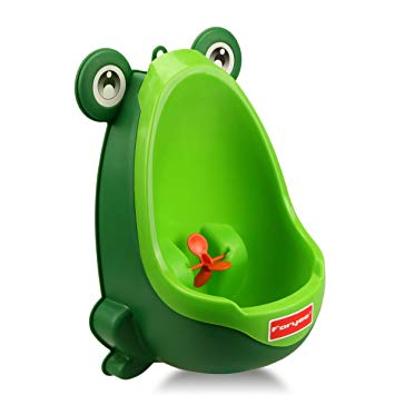 Foryee(TM) Cute Frog Potty Training Urinal for Boys with Funny Aiming Target (Blackish Green)