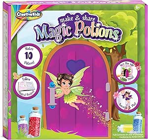 Creative Kids Make & Share Magic Potions | Make Your Own 10 Fairy Potions | Fairy Potions Craft Kit | Magic Toys Kids Potion Making Kit | Gift for 6 7 8 9 Year Old Girl