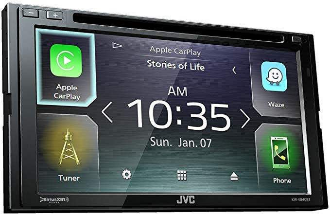 JVC KW-V840BT compatible with Android Auto / Apple CarPlay CD/DVD Stereo / JVC WebLink