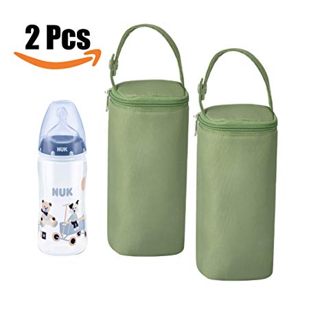 Bellotte Insulated Baby Bottle Bags (2 Pack) - Travel Carrier, Holder,Tote,Portable Breastmilk Storage