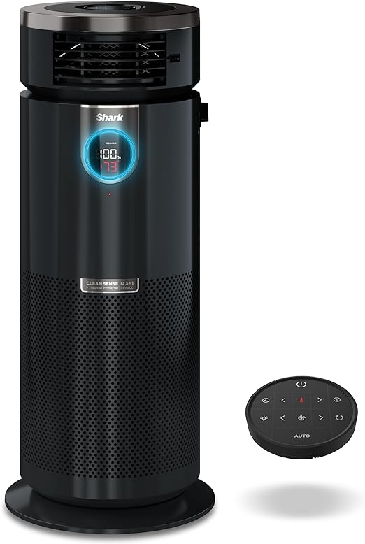 Shark 3-in-1 Max Air Purifier, Heater & Fan with NanoSeal HEPA, Cleansense IQ, Odor Lock, for 1000 Sq. Ft, Charcoal Grey