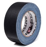 REAL Professional Premium Grade Gaffer Tape By Gafferpower - Made in the USA Black Grey White 2 Inch X 30 Yards Heavy Duty Pro Gaff Tape - Strong Tough and Powerful Secures Cables Holds Down Wires Leaving No Sticky Residue - Very Easy to Tear - Non- Reflective - Water Proof - Multipurpose for Around the House - Better Than Duct Tape - For the True Professional - Order Risk Free