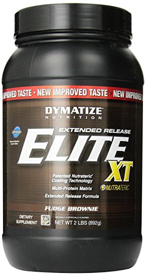 Dymatize Elite XT Dietary Supplement, Fudge Brownie, 2 Pound