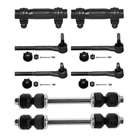 Prime Choice Auto Parts SUSPKG230 Set of 4 Tie Rods 2 Sway Bar Link Kits and 2 Adjusting Sleeves