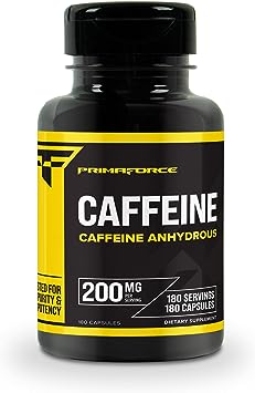 Primaforce Caffeine Pills 200mg, 180 Capsules