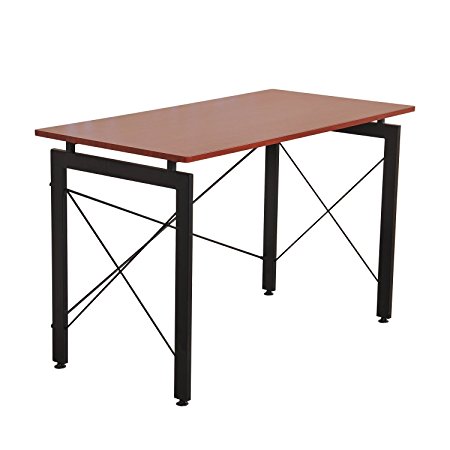 HomCom 47-Inch Computer Table, Brown