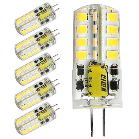 Kakanuo G4 LED Bulb 3Watt Warm White 3000K AC/DC 10-18V 32X2835SMD LEDs(Pack of 6)