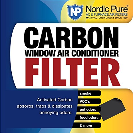 Nordic Pure Carbon Window AC Unit Filter 14x48 Cut to Fit Sheet