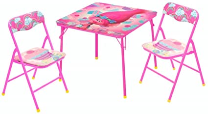 Universal DreamWorks Trolls Table and Chair Set (3 Piece)