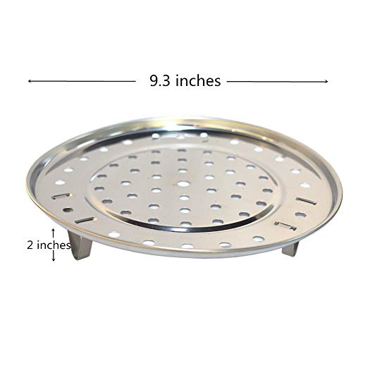 Skhls Cooking Rock Stainless Steel Steaming Steamer Rack, 9.3 Inch