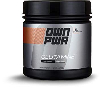 OWN PWR L-Glutamine Powder, Unflavored, 500g, 100 Servings