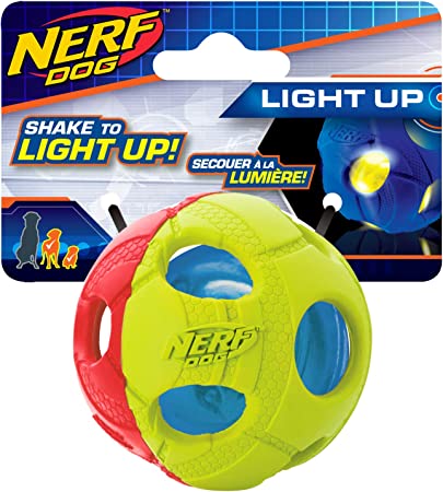 Nerf Dog VP6786 Led Light up Bash Ball-Small-2.5"