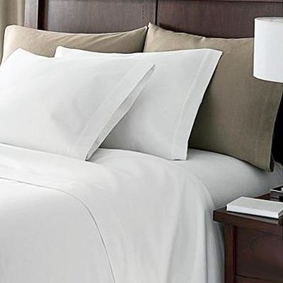 Linens Limited 100% Egyptian Cotton 200 Thread Count Duvet Cover, White, Single