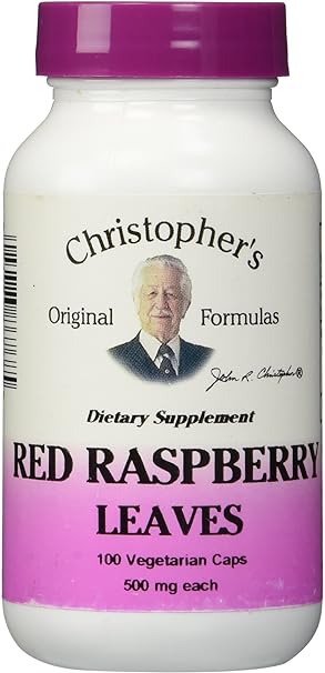 Christopher's Red Raspberry Leaves -- 450 mg - 100 Vegetarian Capsules