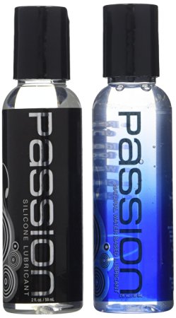 Passion Lubes The Silicone and Water-based Lube Travel Set, 2 Ounce, 2 Count