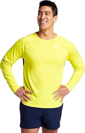 Speedo Men's Uv Swim Shirt Long Sleeve Fitness Rashguard