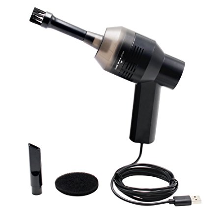 ELP Mini Desk Electric Vacuum Cleaner For PC Keyboard,TV Satellite Boxes,DVD,Kitchen Stove,Cooking top etc. (USB Plug)