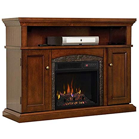 ChimneyFree Lynwood Electric Fireplace Entertainment Center in Vintage Cherry - 18MM4105-C233
