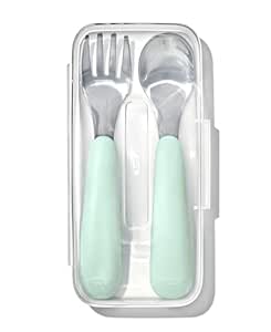 OXO Tot On-The-Go Fork and Spoon Set - Opal