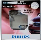 Philips H1 VisionPlus Replacement Bulb Pack of 2