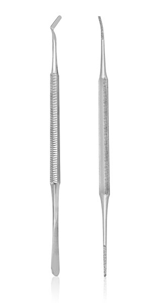 Ingrown Toenail Lifter and File - Double Sided - Professional Surgical Grade - 100% Stainless Steel - Perfect for Salon and Home Use