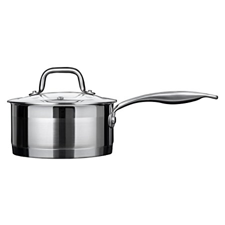 Duxtop Professional Stainless steel Cookware Induction Ready Impact-bonded Technology (1.6Qt Saucepan)