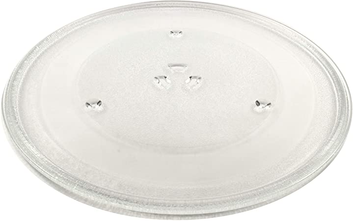 HQRP 13 1/2" Glass Turntable Tray fits GE WB39X10032 AVM4160DF1BS CEB1590SJ1SS CEB1599EL1DS CEB515M2N1S5 JES1651SR1SS JES1656SR1SS JNM3160DF1BB Microwave Oven Cooking Plate 13-1/2-inch 345mm