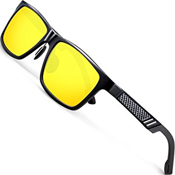 ATTCL Men's Retro Metal Frame Driving Polarized Wayfarer Sunglasses For Men Women 16560black-night