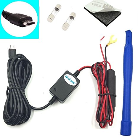 Aiskaer Dash Camera Hardwire Installation Kit Micro-USB for Black Box G1W-X Mini 0803 0805 0806 0826 0903