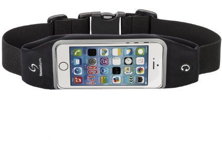 Running Belt Waist Pack for iPhone 6 Plus - 6 - 6S with Transparent Touch Screen Window - Runners Belt - Fitness Belt for Women and Men - Lifetime Guarantee