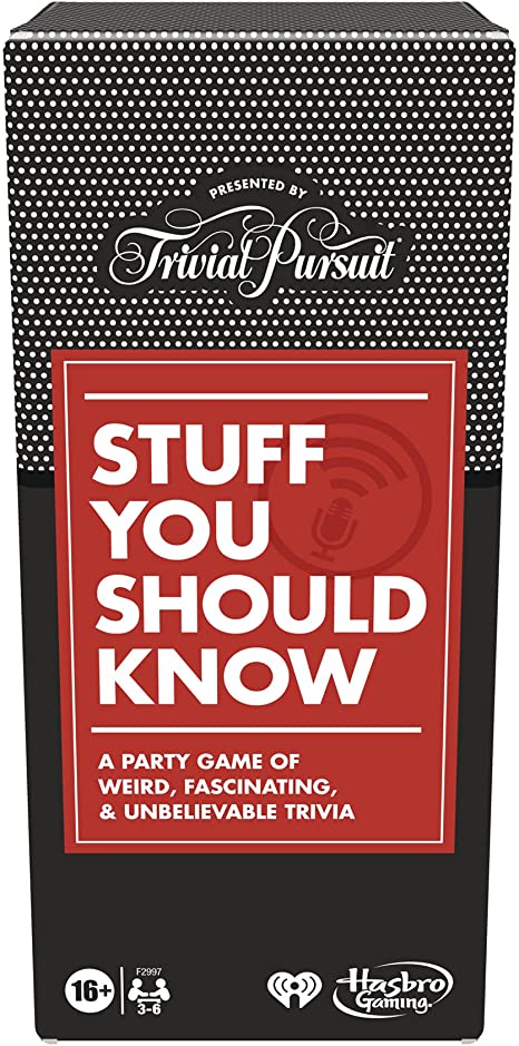 Hasbro Gaming Trivial Pursuit Game: Stuff You Should Know Edition, Trivia Questions Inspired by The Stuff You Should Know Podcast, Game for Ages 16 and Up