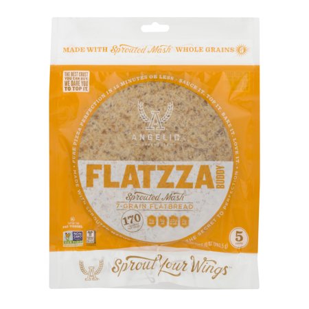 Angelic Bakehouse Flatzza Sprouted Mash 7-Grain Flatbread - 5 CT