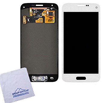 Group VerticalÂ White Touch Screen Digitizer   LCD Display Assembly For Samsung Galaxy S5 Mini