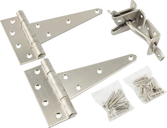 The Hillman Group 853371 Gate Hardware Kit- Stainless Steel 1-Pack